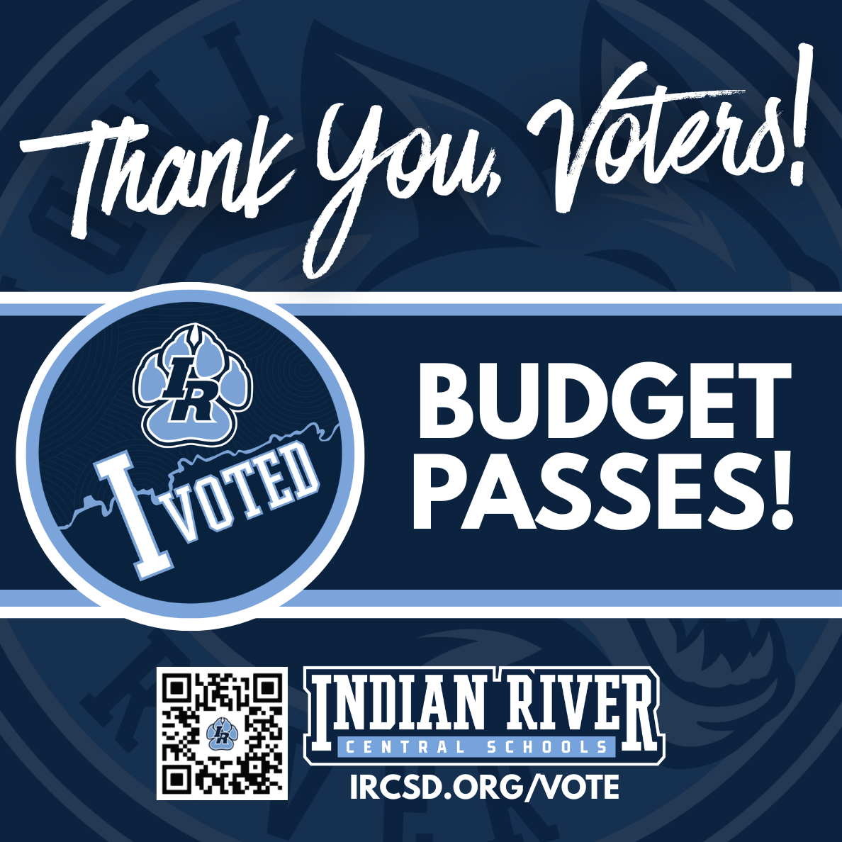 IRCSD 2026-27 Budget Vote and BOE Election